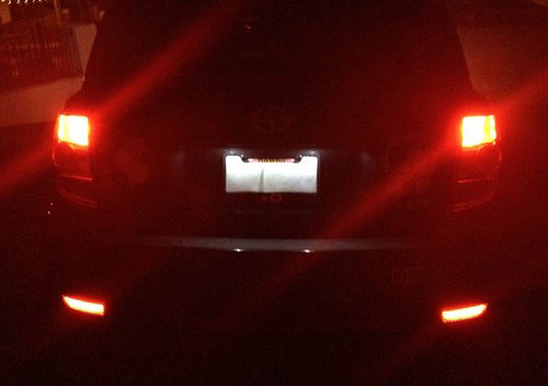 2x Smoked Lens LED Bumper Reflector Tail Brake Light For Toyota RAV4 Scion xD OEM#81910-13022, 81920-13022; TO2831102