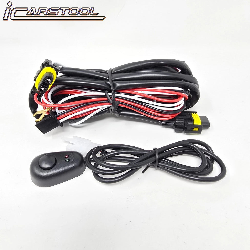 For 2024-2025 GMC Sierra 2500HD / 3500HD LED Fog Light Kit with Switch Bezel Wire Silver