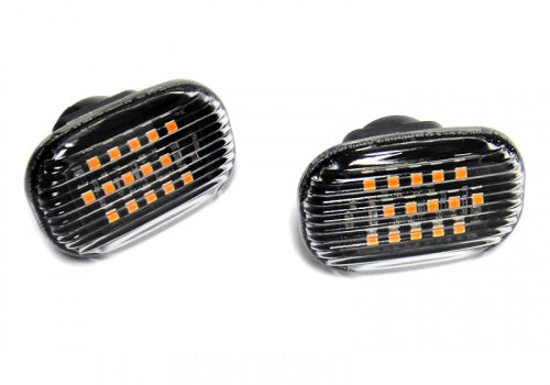 2x Clear Lens Amber LED Signal Side Marker Lights For 1993 - 1998 Toyota Supra/1994 - 2005 Toyota Celica/2000 - 2006 Toyota MR2 Spyder