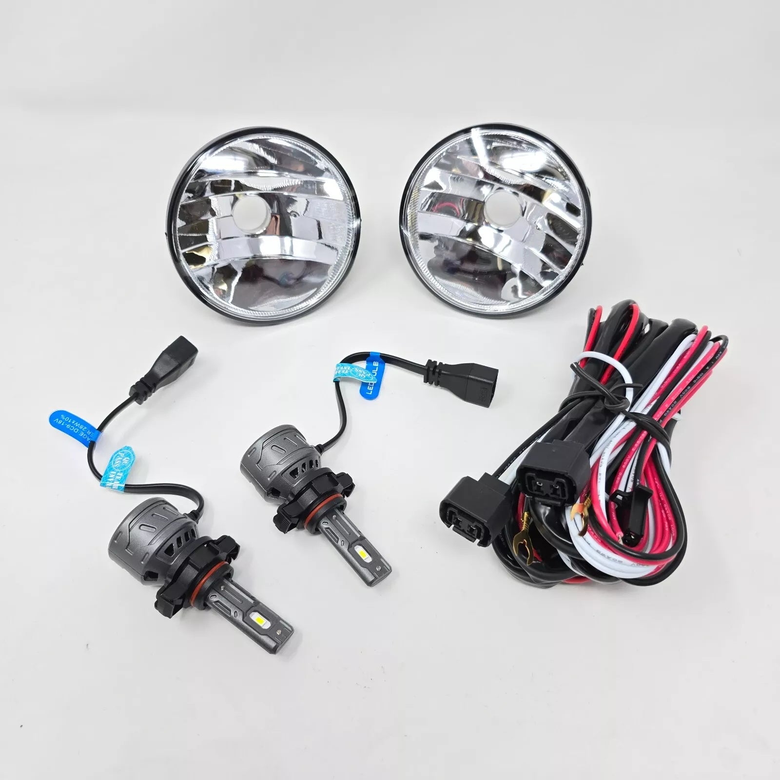 Clear Lens LED Fog Lights Kit For 2021-2022 Chevy Colorado with Bezel Switch Wire Bulbs OEM# 15839896,GM2590104,84750570 / 84750569 ,GM1039271 GM1038271