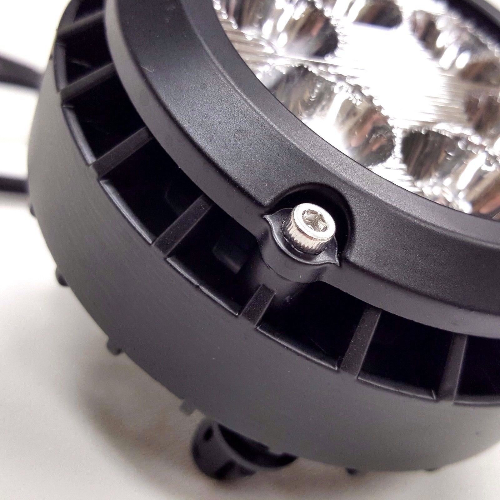 For 2007-2013 Chevy Avalanche models with round lens fog light models Clear Lens LED Fog Driving Lights Lamps Pair（Do not fit Off-road models）OEM#GM2590104 / 15839896