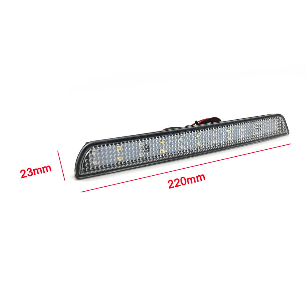 2x Clear Lens LED Bumper Reflector Brake Light For 2004-2009 Mazda 3 Mazdaspeed3 OEM#BN8R515L0B, BN8R515M0B,MA1185100, MA1184100