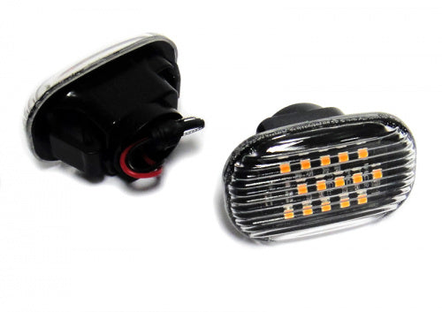 2x Clear Lens Amber LED Signal Side Marker Lights For 1993 - 1998 Toyota Supra/1994 - 2005 Toyota Celica/2000 - 2006 Toyota MR2 Spyder