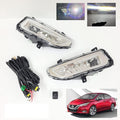 Clear Lens LED Fog Lights Kit For 2017-2018 Nissan Versa Note Hatchback  with Wires Switch Relay 6000K White OEM#261558995A, 261508995A,NI2592139, NI2593139 ﻿