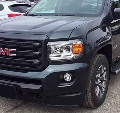 Fog Lights Kit for 2015 2016 2017 2018 2019 GMC Canyon, OE Style Clear Lens Fog Lamps Assembly