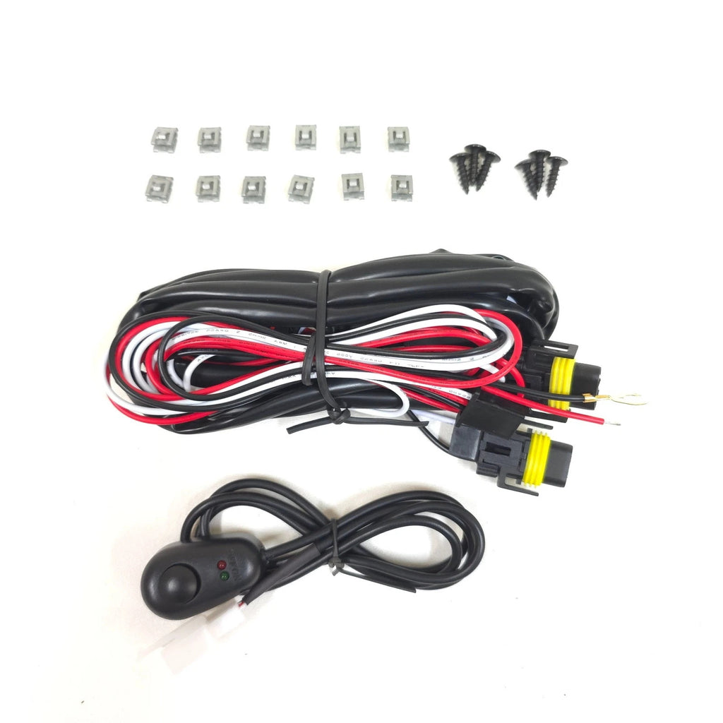 For 2024-2025 Ford F-150 F150 STX XL XLT LED Fog Light Kit with Switch Bezel Wire Bracket