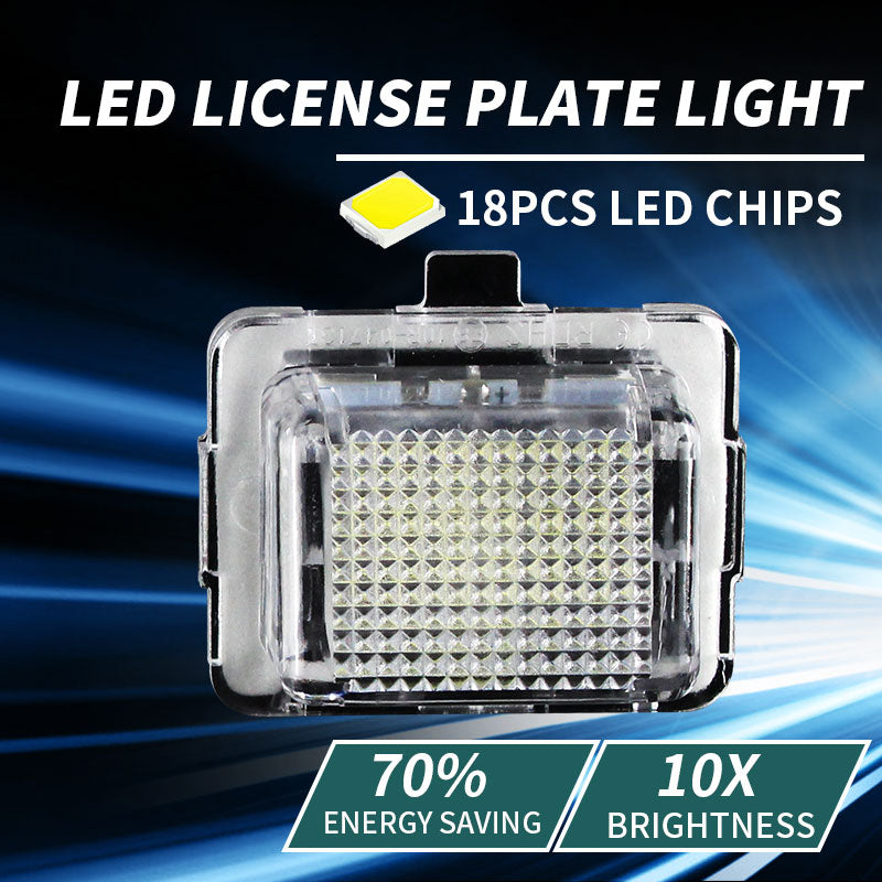 2x LED License Plate Light For Mercedes Benz W204 W212 W221 W222 C207 C117 S550 S600 S63 S65 R231 W222 C216 C/E/S-Class OEM#A2218200856