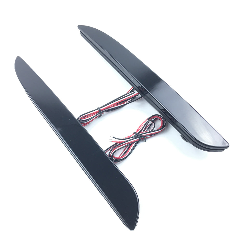 2x Black Smoked Lens LED Bumper Reflector Tail Brake Light  with 2010 2011 2012 2013 Mazda3 MAZDASPEED3 JDM Mazda3 / Axela Sport/Sedan/Mazdaspeed BL5FW BLEAW BLEFW