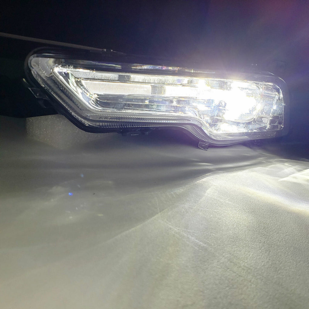 Built-in LED Fog Lights  for 2017-2018 Ford Fusion (OE Style Clear Lens with Switch, Bezels, Wires) OE#F1EZ15266D / F1EZ15266G, HS7Z15200F / HS7Z15201F