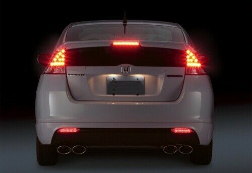 Clear Lens LED Bumper Reflectors For Honda CR-Z CR-V Insight taillight brake lights OEM#HO1185103, HO1184103, 33505SLJ013, 33555SLJ013, 13461865