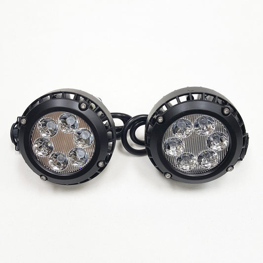 For 2010 Pontiac G6 models LED Clear Lens Fog Driving Lights Lamps Pair （with round lens fog light models only） OEM#GM2590104 / 15839896