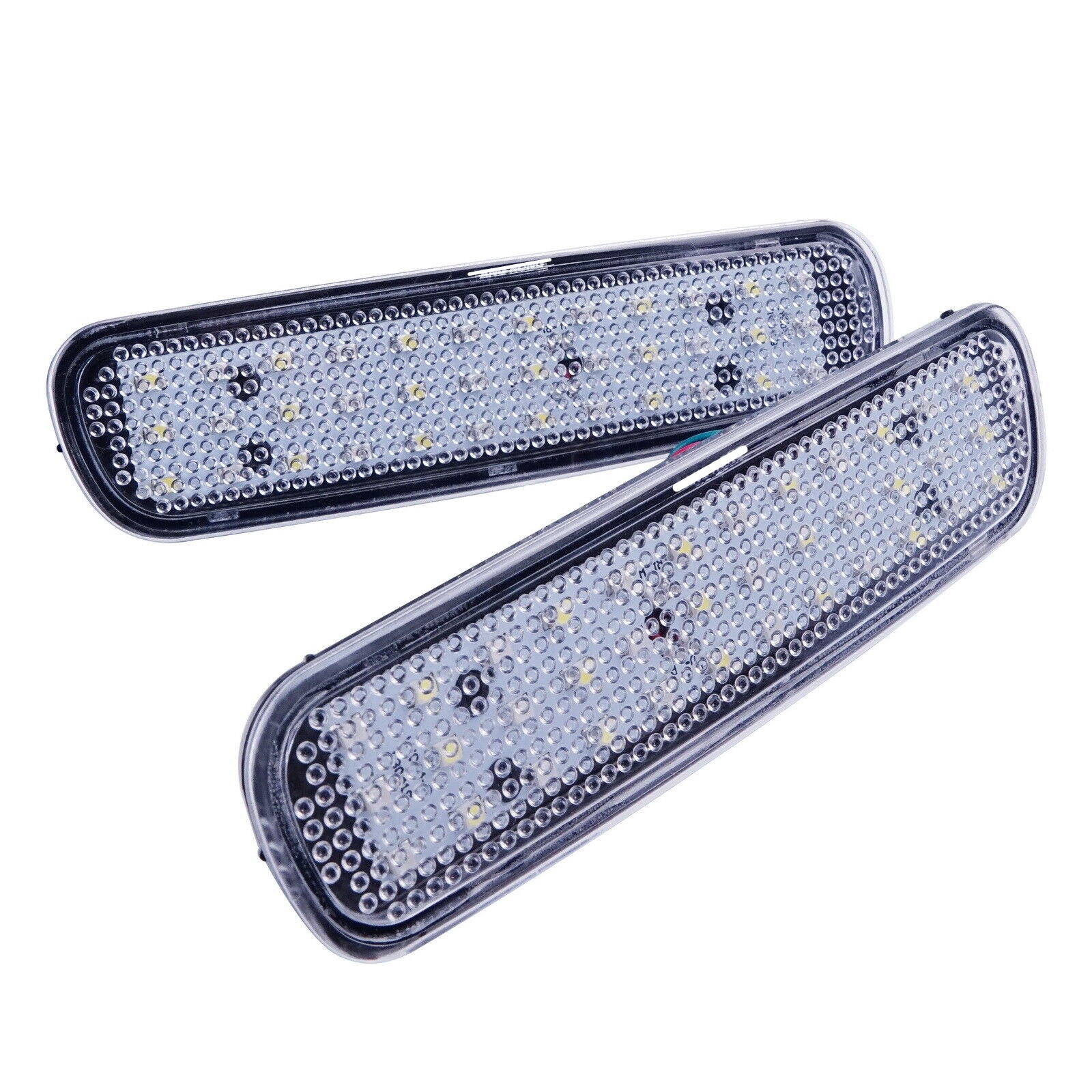 2x Clear Lens Bumper Reflector LED Tail Brake Light For Lexus LX470 Toyota Land Cruiser