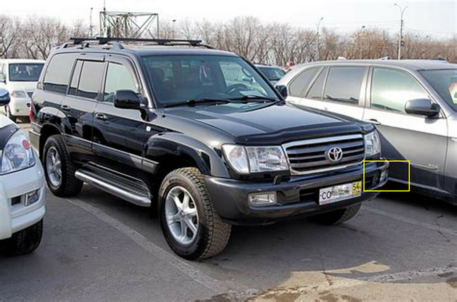 Fog Lights  For 1998-2007 Toyota Land Cruiser (OE Style Clear Lens with Adapter Plugs, Bulb) OE#TO2592101 / TO2593101, 81220-60042 / 81210-60122