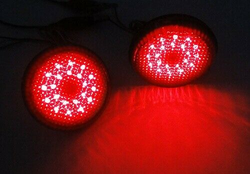 2x Smoked Lens Bumper Reflector LED Tail Brake Light For Scion iQ/xB Nissan Qashqai Dualis/Juke