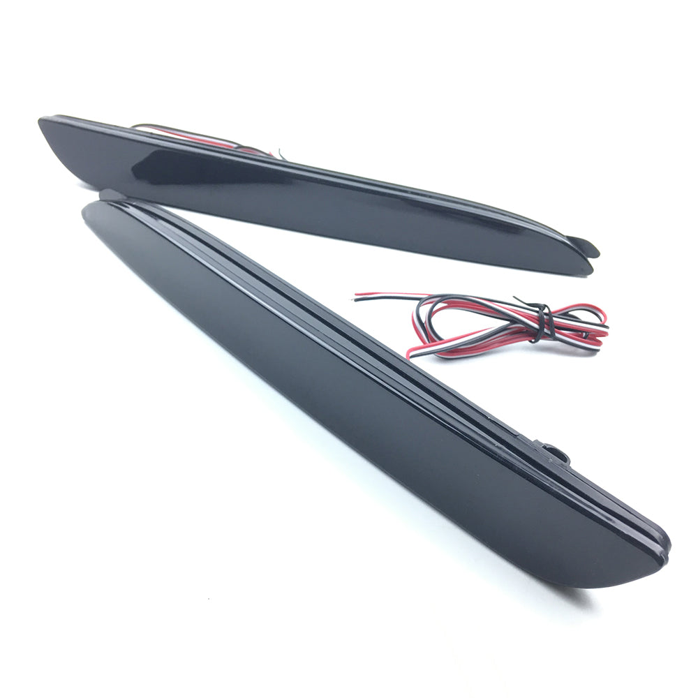 2x Black Smoked Lens LED Bumper Reflector Tail Brake Light  with 2010 2011 2012 2013 Mazda3 MAZDASPEED3 JDM Mazda3 / Axela Sport/Sedan/Mazdaspeed BL5FW BLEAW BLEFW