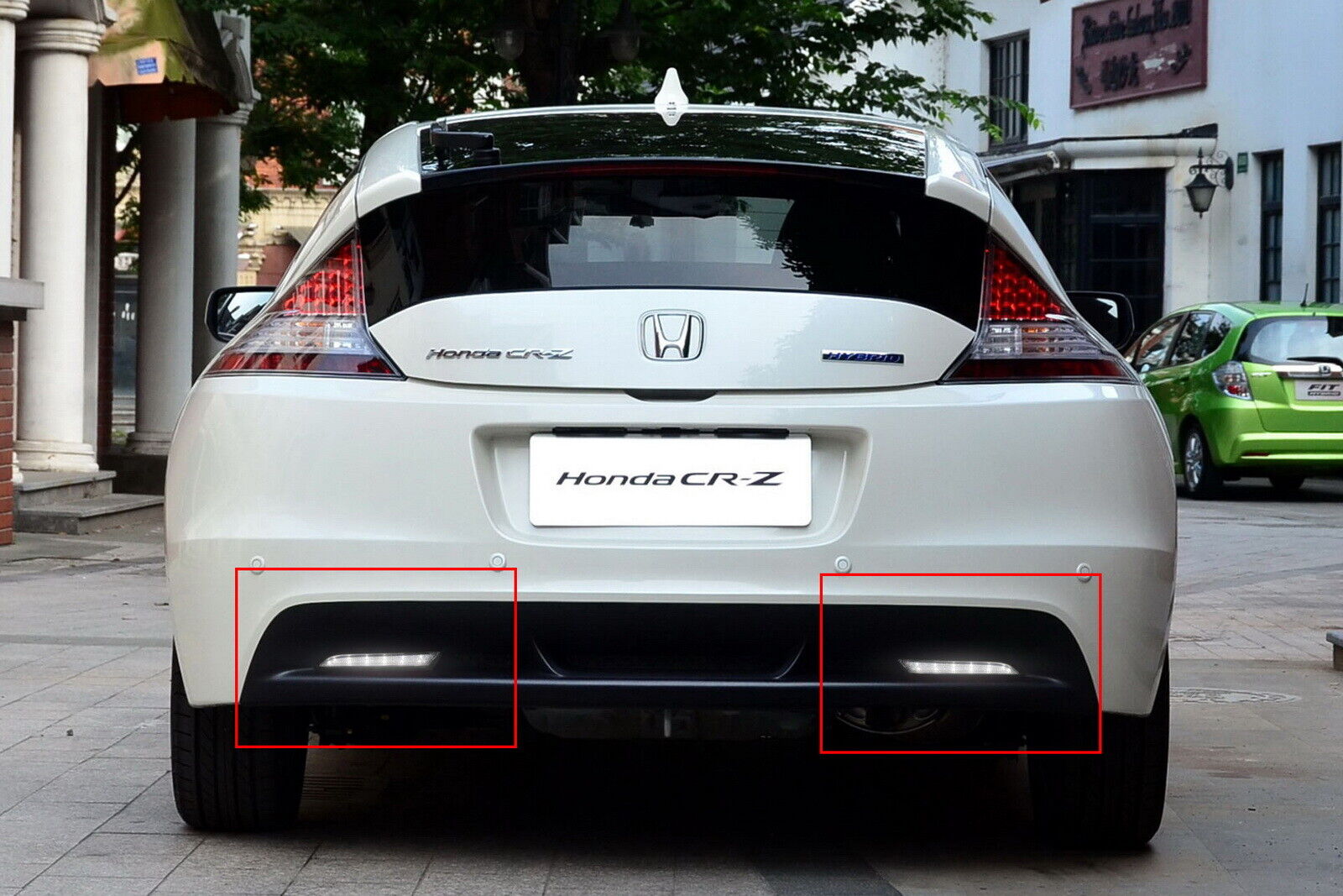 Clear Lens LED Bumper Reflectors For Honda CR-Z CR-V Insight taillight brake lights OEM#HO1185103, HO1184103, 33505SLJ013, 33555SLJ013, 13461865