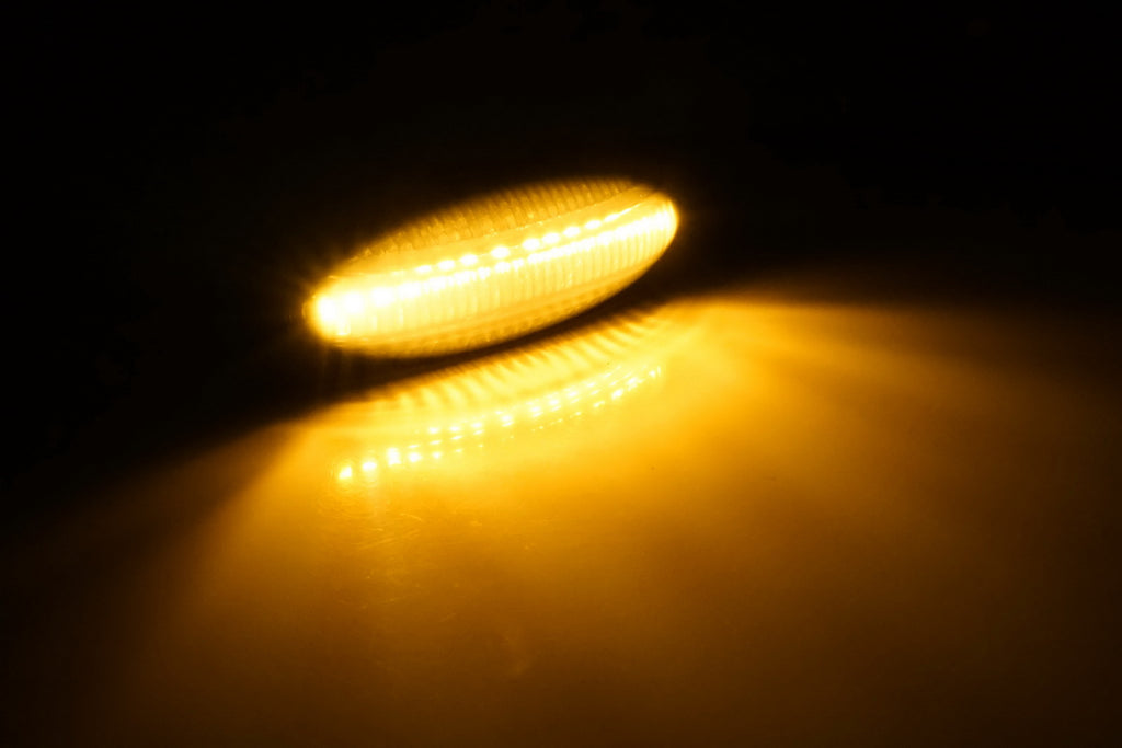 For 2006 - 2011 Toyota Corolla (E140/E150) Smoked Lens Amber LED Signal Side Marker Lights