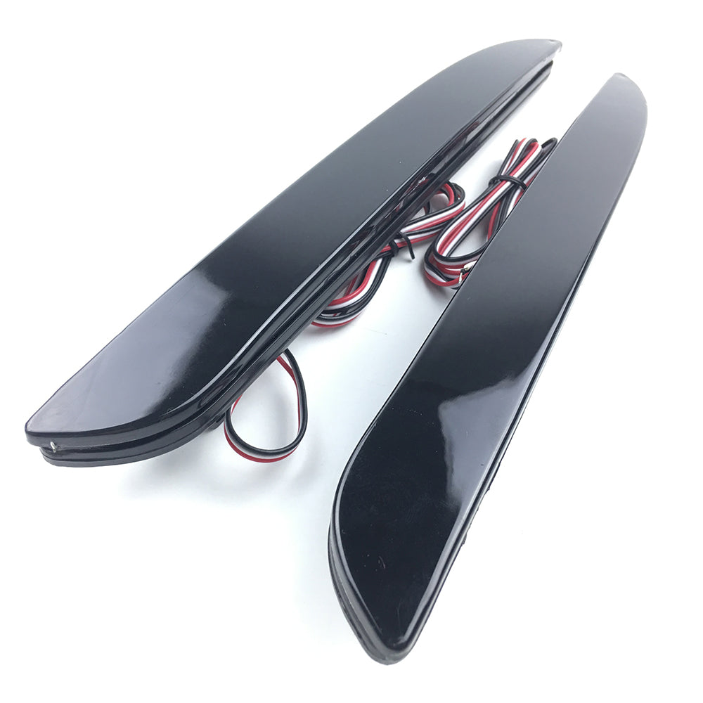 2x Black Smoked Lens LED Bumper Reflector Tail Brake Light  with 2010 2011 2012 2013 Mazda3 MAZDASPEED3 JDM Mazda3 / Axela Sport/Sedan/Mazdaspeed BL5FW BLEAW BLEFW