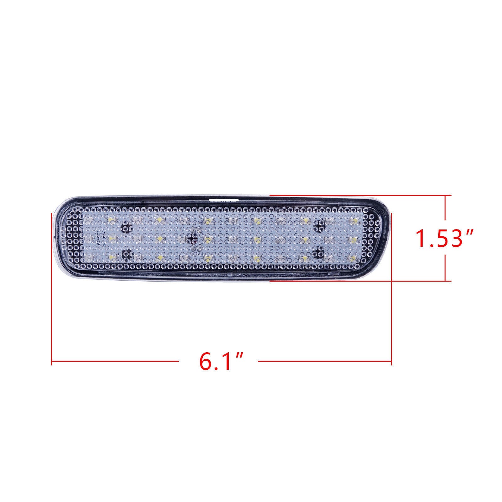 2x Clear Lens Bumper Reflector LED Tail Brake Light For Lexus LX470 Toyota Land Cruiser
