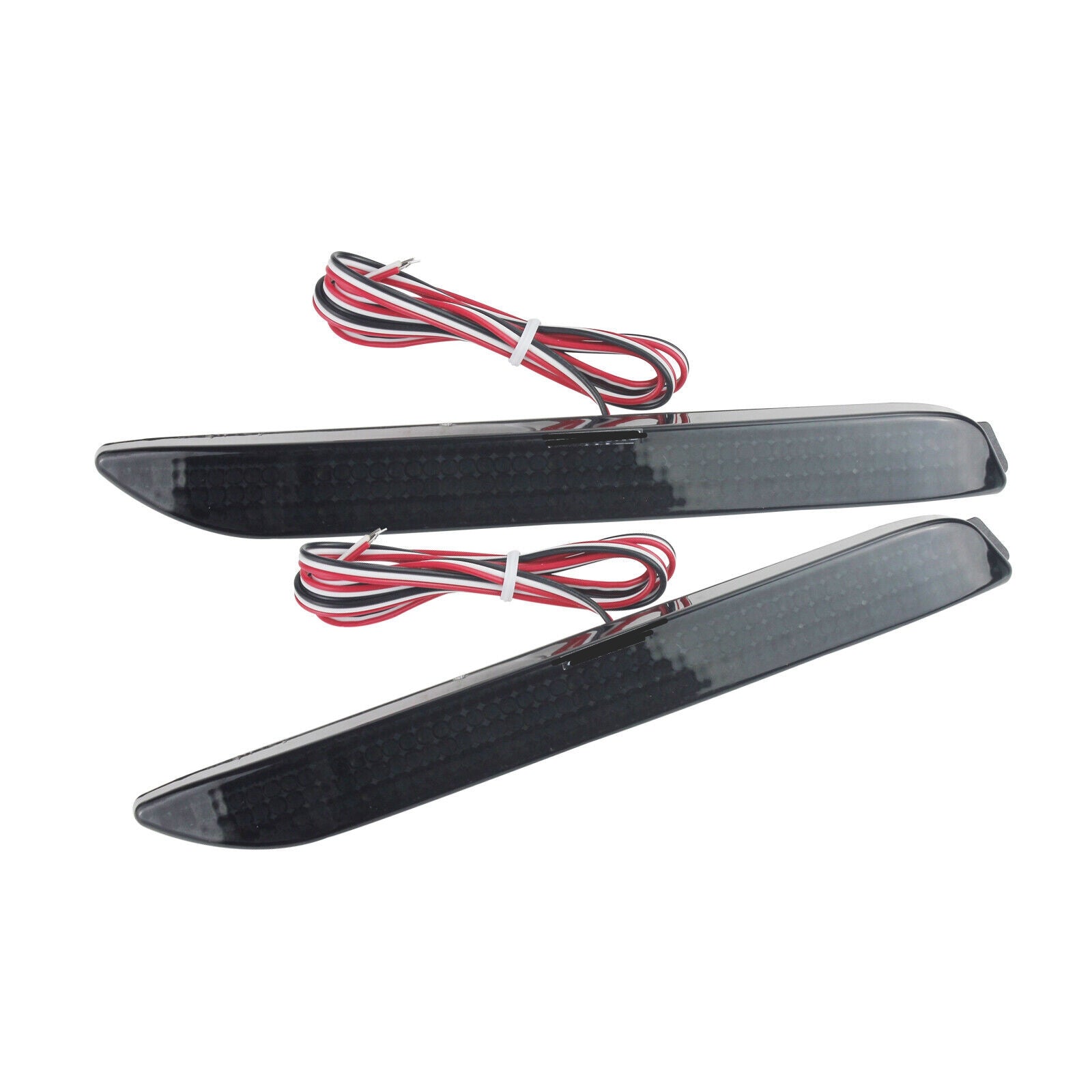 2x Smoked LENS Bumper Reflector LED Tail Brake Lights For 2009-2013 Toyota Matrix base L/Toyota Venza