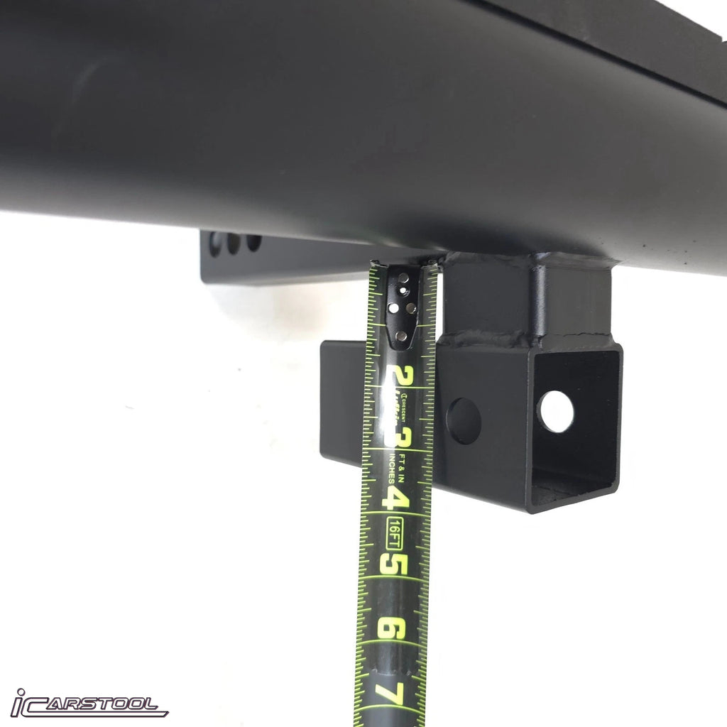 For 2" Receiver Heavy Duty Steel Tow Hitch Drop Step Bar Black Extend Extendable