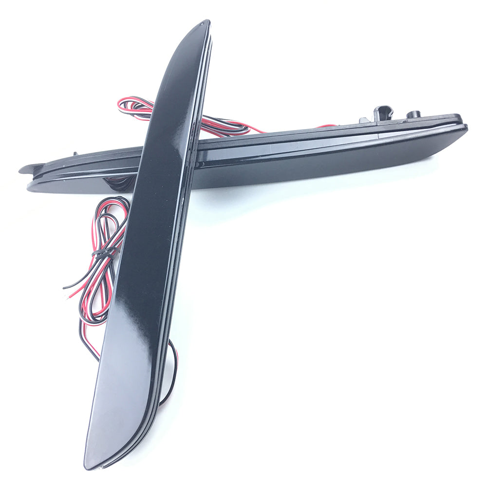 2x Black Smoked Lens LED Bumper Reflector Tail Brake Light  with 2010 2011 2012 2013 Mazda3 MAZDASPEED3 JDM Mazda3 / Axela Sport/Sedan/Mazdaspeed BL5FW BLEAW BLEFW