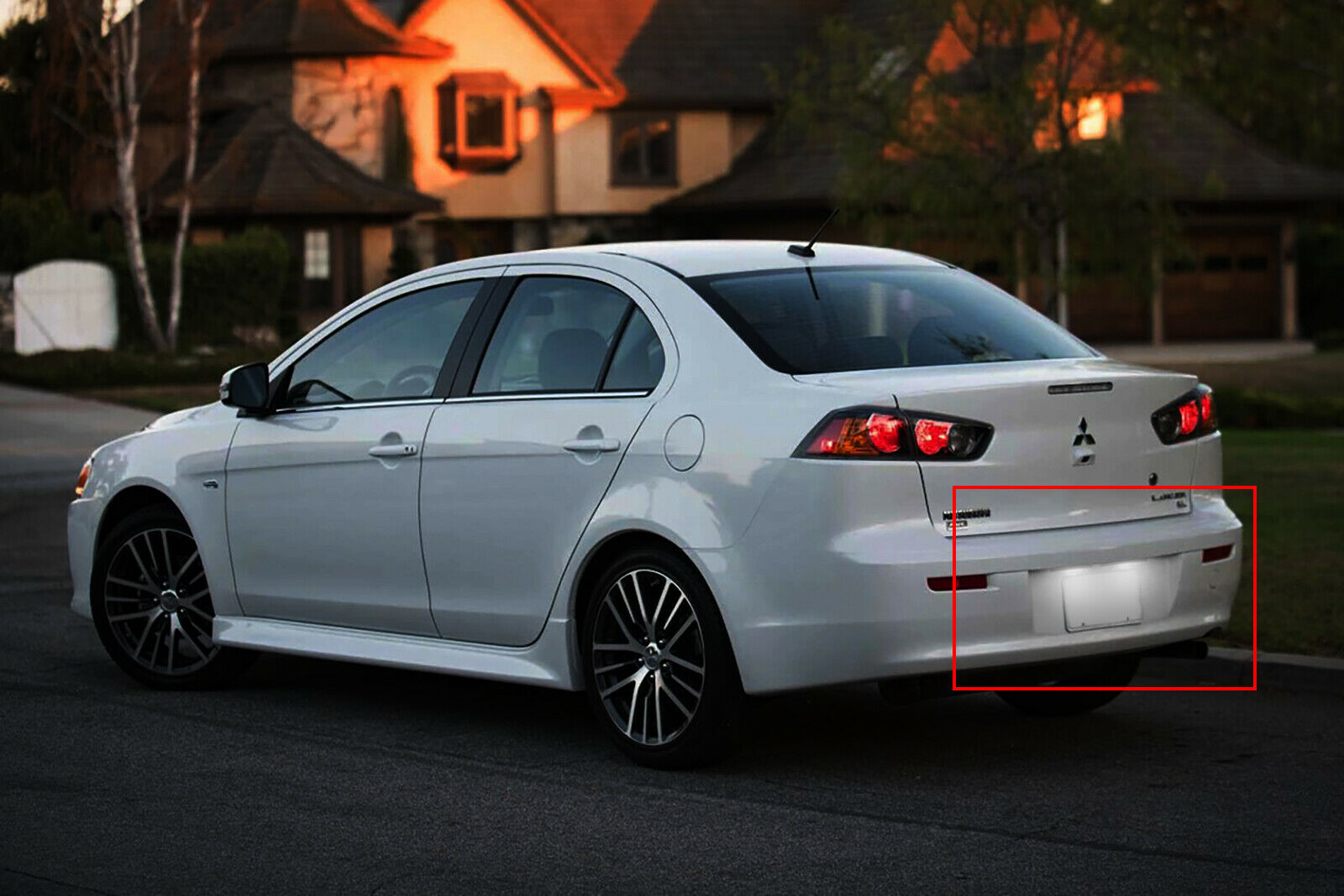 2x White 6000K 18-SMD LED License Plate Lights For Mitsubishi Lancer Evolution X
