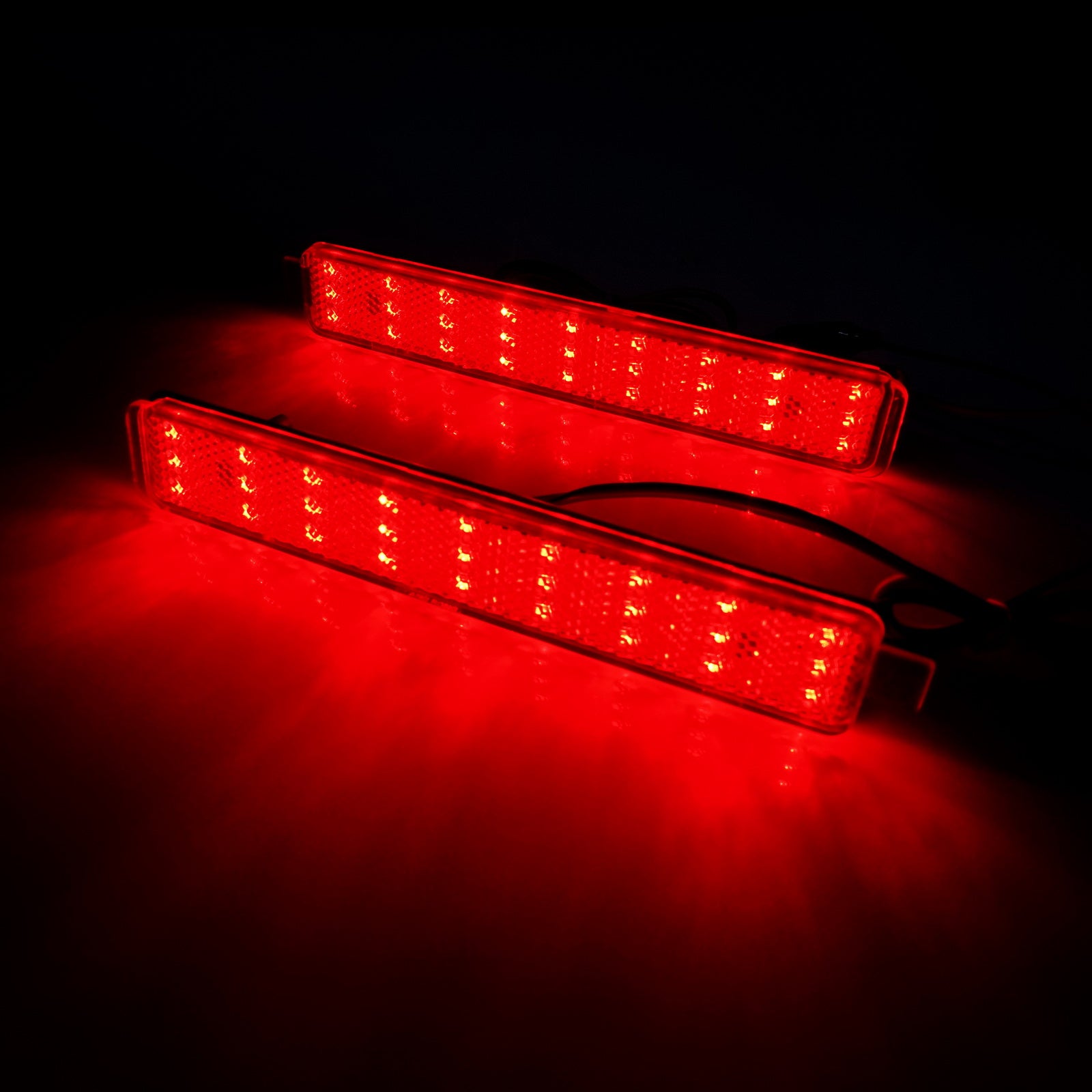2x Red Lens LED Bumper Reflector Tail Brake Light For Chevrolet Equinox/Trailblazer SS GMC /AcadiaOEM#25805313, 16517435,GM2830101, 25805313