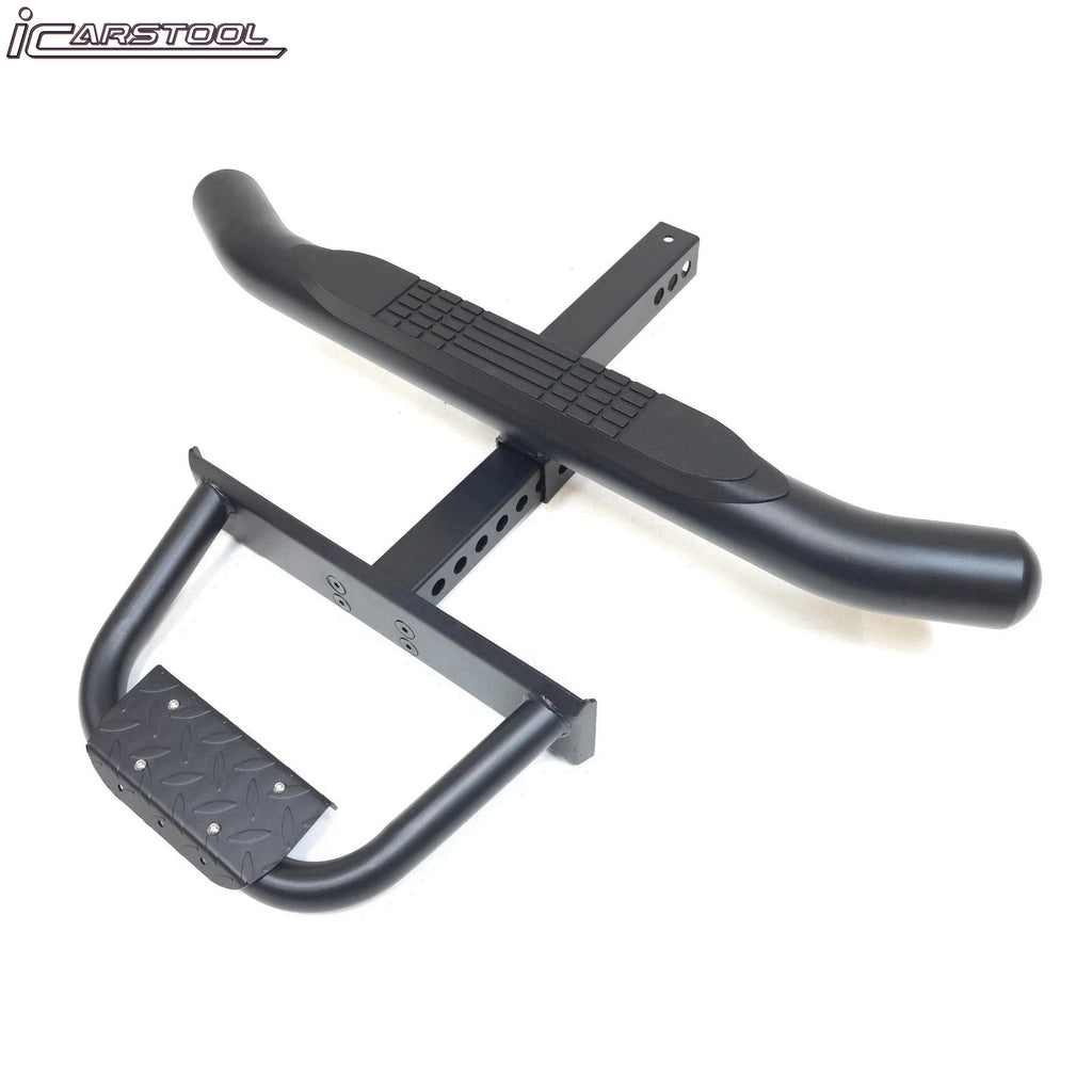 For 2" Receiver Heavy Duty Steel Tow Hitch Drop Step Bar Black Extend Extendable