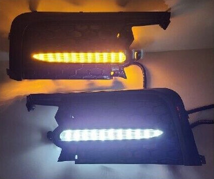 Clear Lens LED Fog Accent Lights Kit For 2020 2021 2022 Toyota Corolla SE XSE Sequential DRL Signal Bezel Switchback Amber Whites OEM#812B012010, 812A012010,TO2562105,TO2563105,81481-02A30, 81482-02A20TO1039237, TO1038237