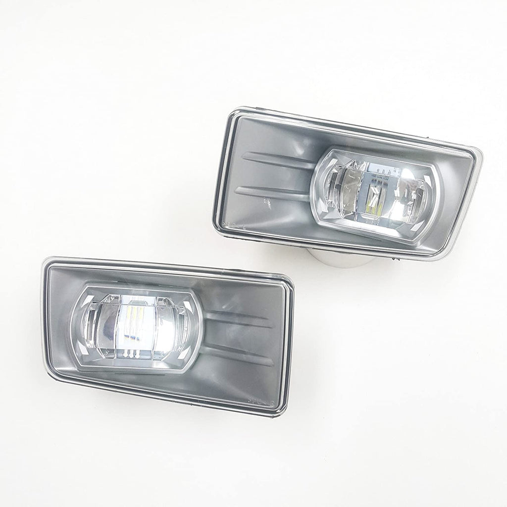 Built-in LED For 2007-2014 Chevrolet Suburban 1500 with Off Road Package Model Only Front Bumper Clear Fog Driving Lights Set OEM# 22872763 / 22872762 /GM2593160 / GM2592160 ﻿