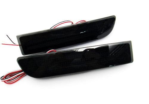 2x Smoked Lens LED Bumper Reflector Tail Brake Light For Toyota RAV4 Scion xD OEM#81910-13022, 81920-13022; TO2831102