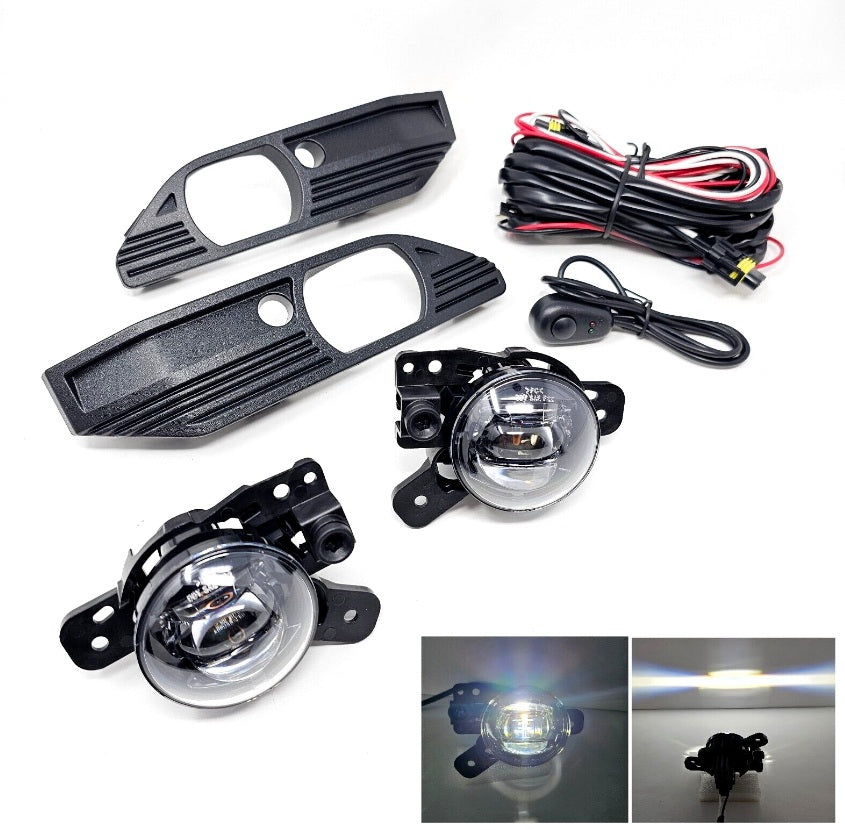 Clear Lens LED Fog Lights Kit For 2023 2024 2025 GMC Canyon with Switch Wire Bezel 6000K White
