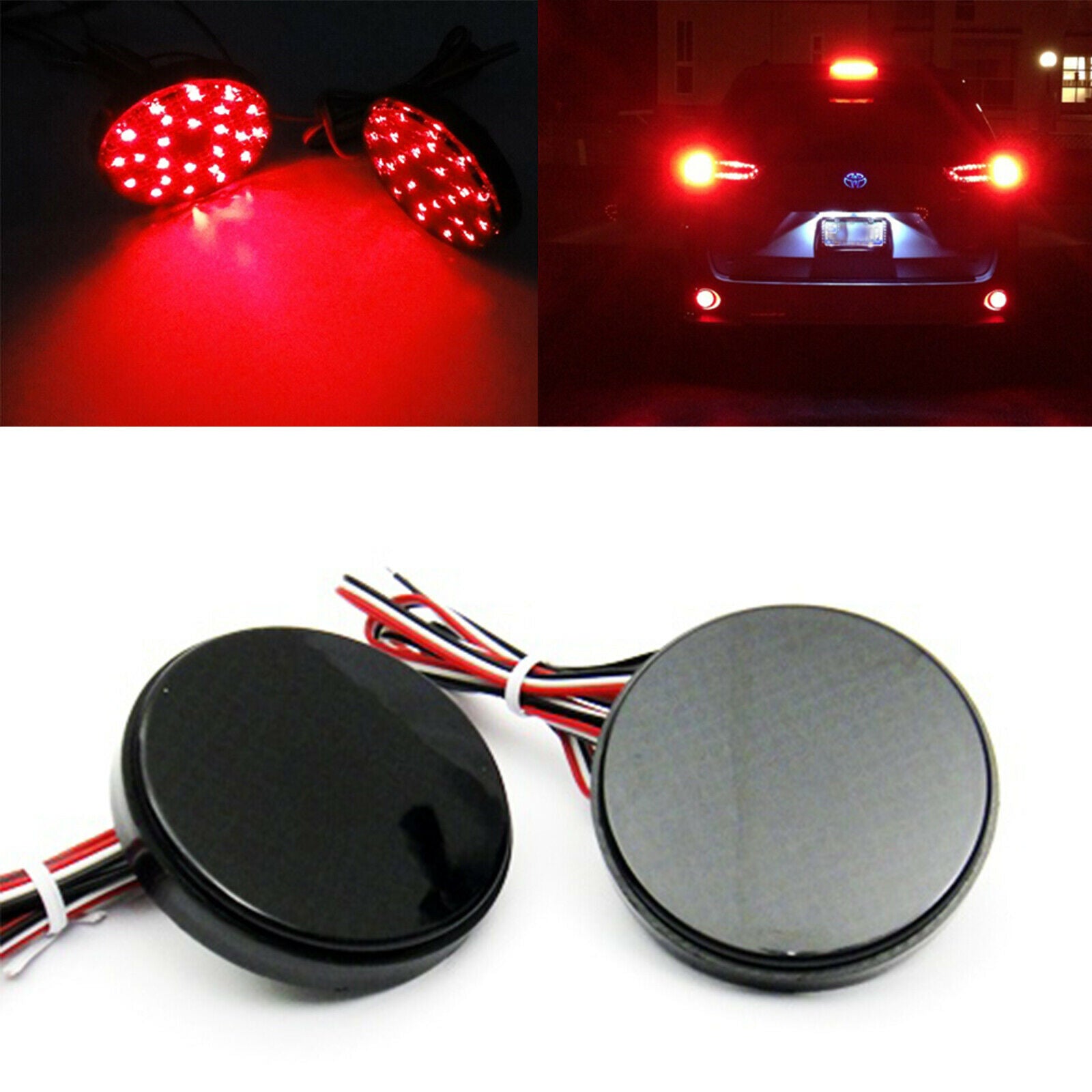 Smoke Lens LED Rear Bumper Stop Brake Light Lamp For 2008-2010 Toyota Highlander OEM# 81910-89105, 81910-0E030; TO2830103