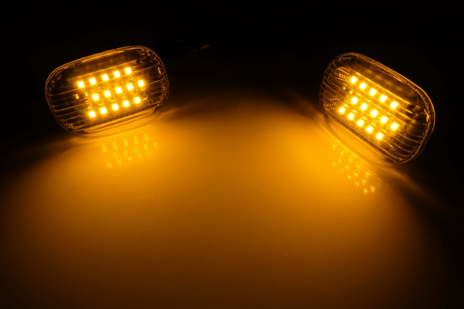 2x Clear Lens Amber LED Signal Side Marker Lights For 1993 - 1998 Toyota Supra/1994 - 2005 Toyota Celica/2000 - 2006 Toyota MR2 Spyder