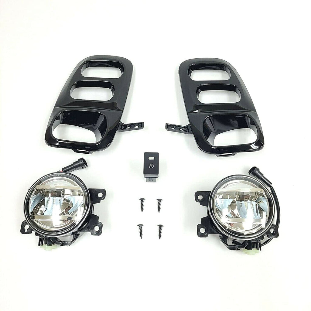 Clear Lens LED Fog Lights Kit For 2021-2022 Honda Odyssey with Switch Bezel Wires Relay OEM# 33950TEYY01 / 33900TEYY01,HO2592144 / HO2593144 19-6225-00 / 19-6226-00