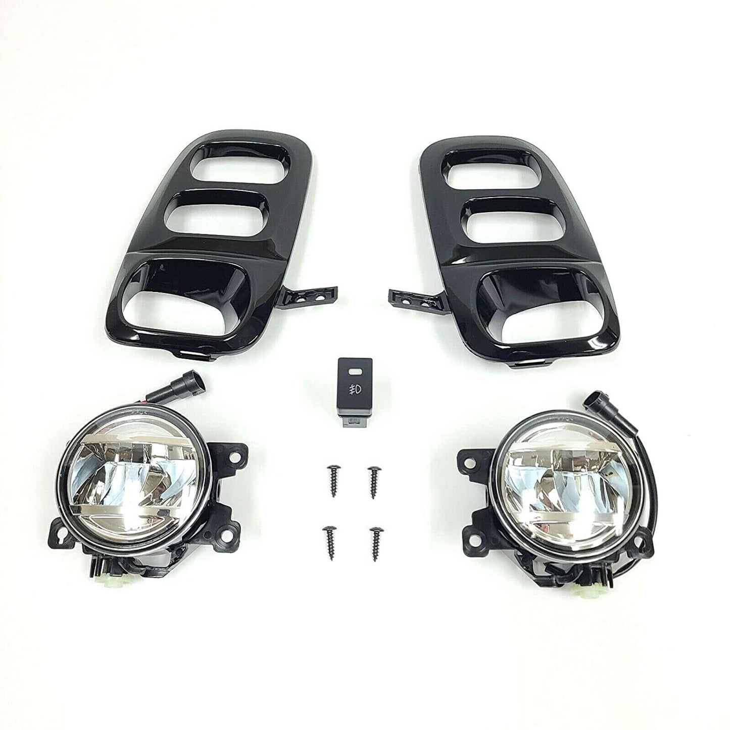 Clear Lens LED Fog Lights Kit For 2021-2022 Honda Odyssey with Switch Bezel Wires Relay OEM# 33950TEYY01 / 33900TEYY01,HO2592144 / HO2593144 19-6225-00 / 19-6226-00