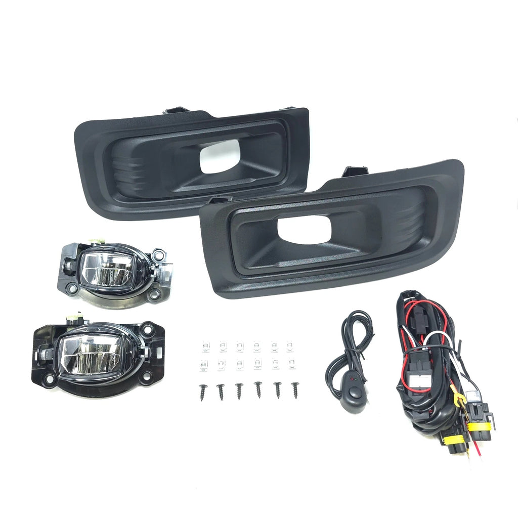 For 2024-2025 Ford F-150 F150 STX XL XLT LED Fog Light Kit with Switch Bezel Wire Bracket