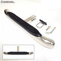 For 2" Receiver Truck RV SUV Heavy Duty Steel Tow Hitch Step Bar Bumper Guard Protect Chrome 28x3 Polish Anti Slip Pad Round Curved Ends
