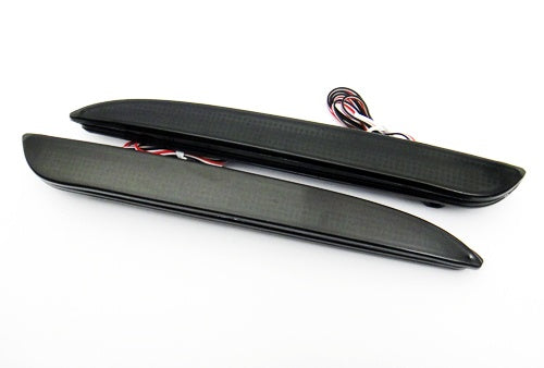 2x Black Smoked Lens LED Bumper Reflector Tail Brake Light  with 2010 2011 2012 2013 Mazda3 MAZDASPEED3 JDM Mazda3 / Axela Sport/Sedan/Mazdaspeed BL5FW BLEAW BLEFW