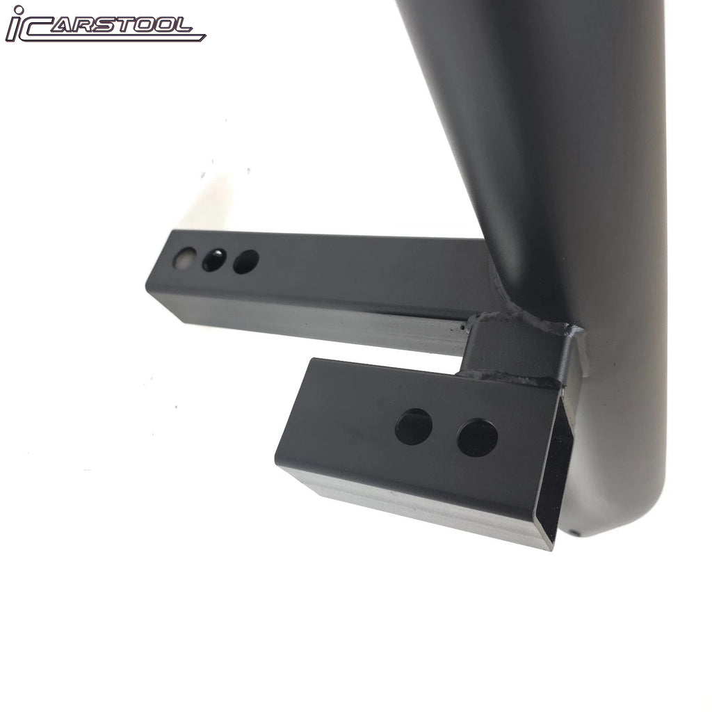 For 2" Receiver Heavy Duty Steel Tow Hitch Drop Step Bar Black Extend Extendable