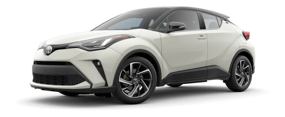Built-in LED Fog Lights  For 2020 2021 Toyota CHR C-HR (OE Style Clear Lens with Bezels, Bracket, Switch, Wires)