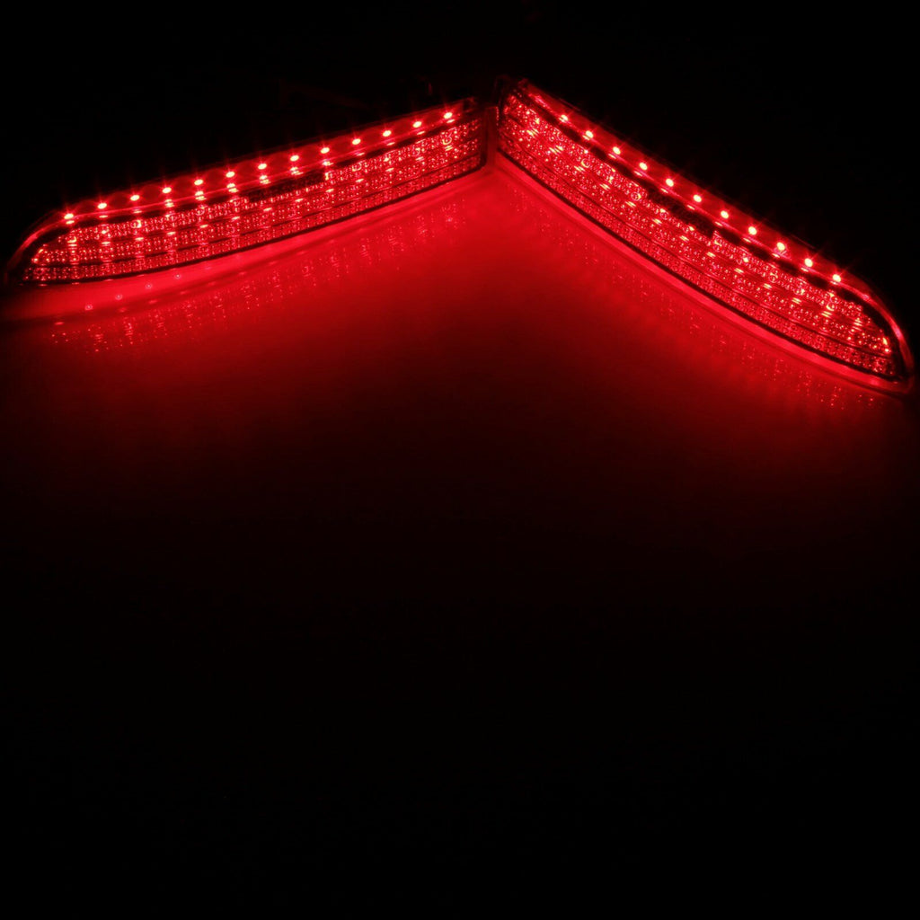 Red Lens 39-SMD LED Rear Bumper Reflector Tail Brake Light For 2008-2014 Scion xD/2006-2012 Toyota RAV4