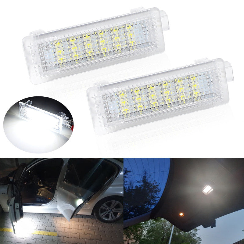 For BMW 1 3 5 7 Series X3 X5 X6 2x White 6000K LED Step Courtesy Door Lights