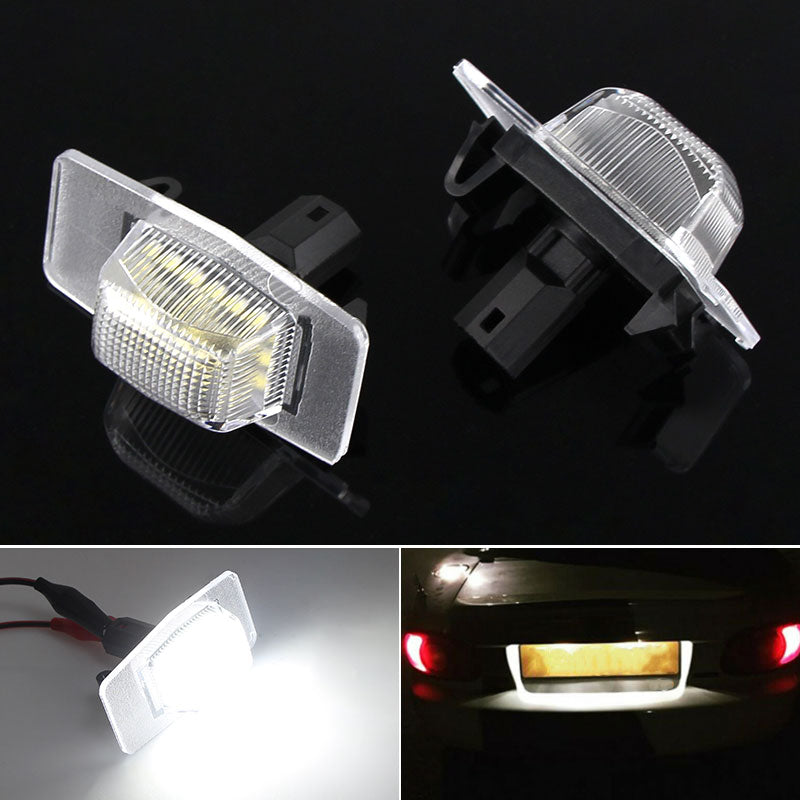 2x White LED License Plate Lights Lamps For Mazda Miata/Tribute/MPV/Protege