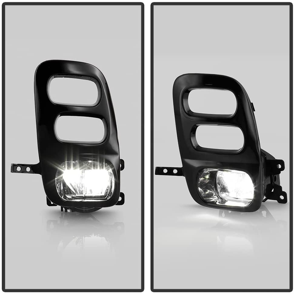 Clear Lens LED Fog Lights Kit For 2021-2022 Honda Odyssey with Switch Bezel Wires Relay OEM# 33950TEYY01 / 33900TEYY01,HO2592144 / HO2593144 19-6225-00 / 19-6226-00