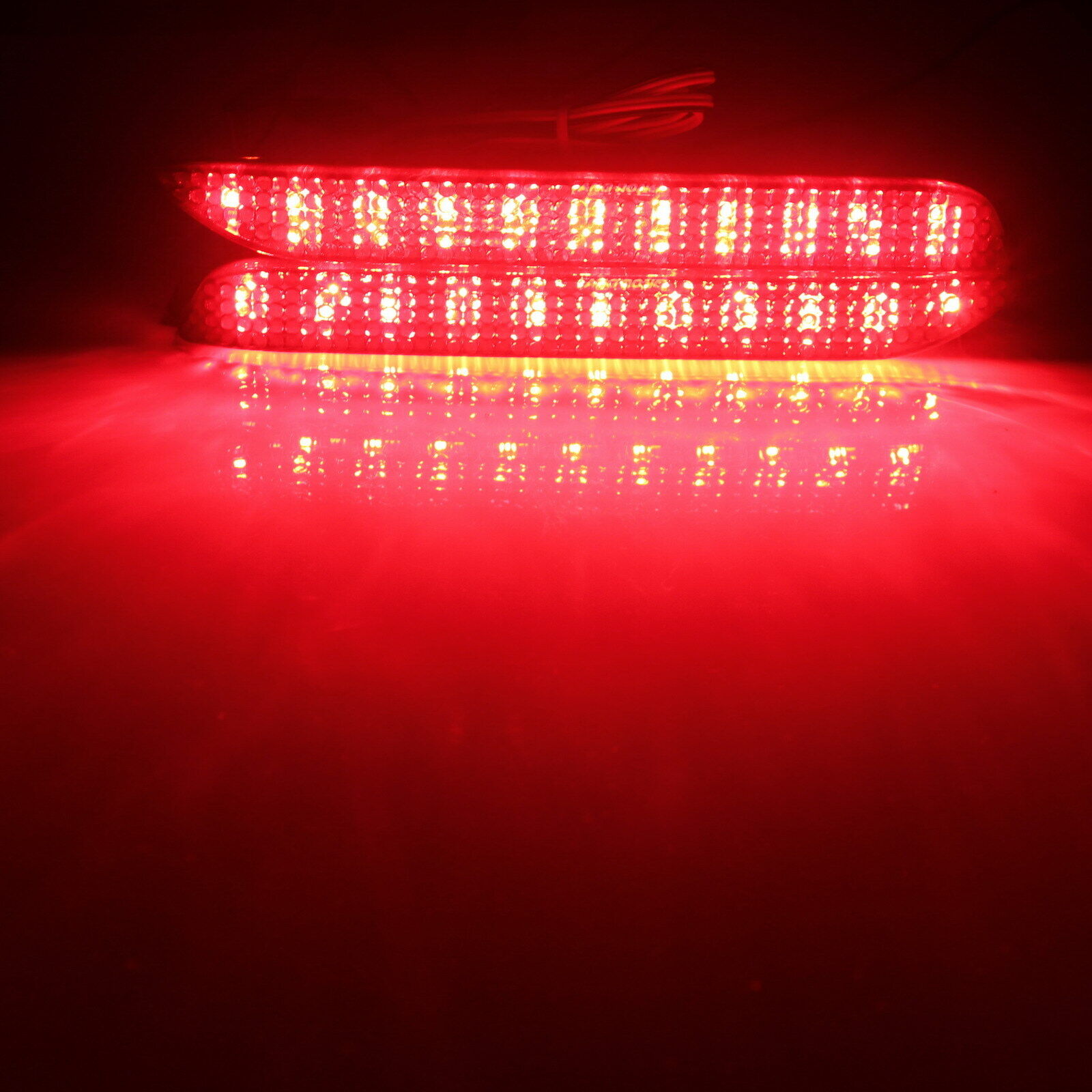 2x Smoked LENS Bumper Reflector LED Tail Brake Lights For 1999-2003 Lexus RX300 2015-up Lexus RC