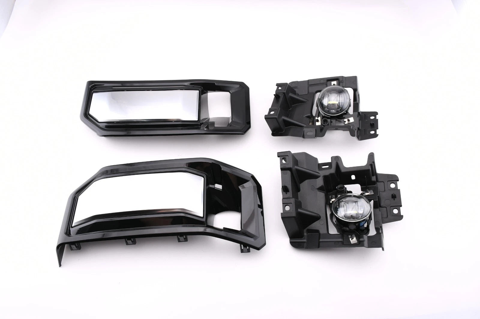 For 2024-2025 GMC Sierra 2500HD / 3500HD LED Fog Light Kit with Switch Bezel Wire Silver