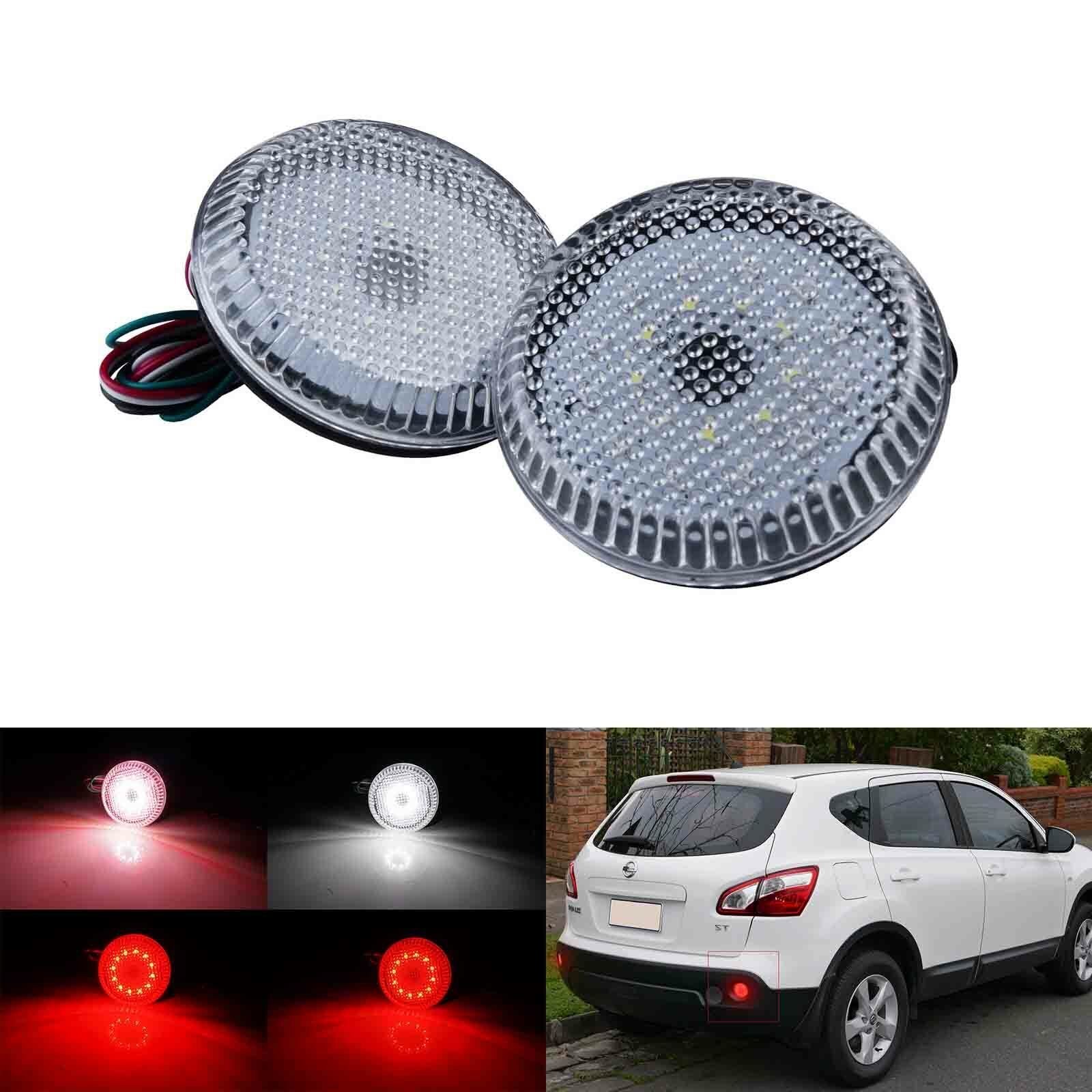 2x Clear Lens LED Bumper Reflector Tail Brake Stop Light For Corolla Scion xB iQ OEM#TO2830104C,8191002040   8191002040 81910-02040 TO2830104