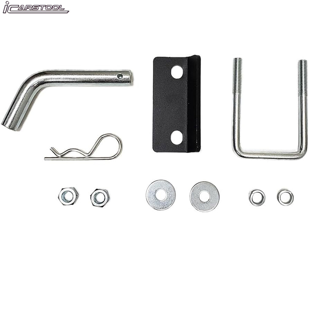 Chrome Universal Truck Trailer Rear Bumper Guard 36" Length x 6.5" Overall Heigh Heavy Duty Steel Towing Hitch Step Bar Drop Step 2" Receiver